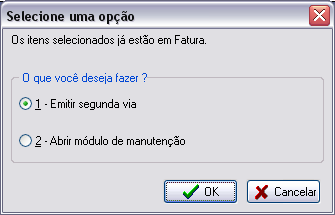 Acesso a segunda via e manutenção dos documentos após clicar em item a receber com pesquisa agrupada por documentos