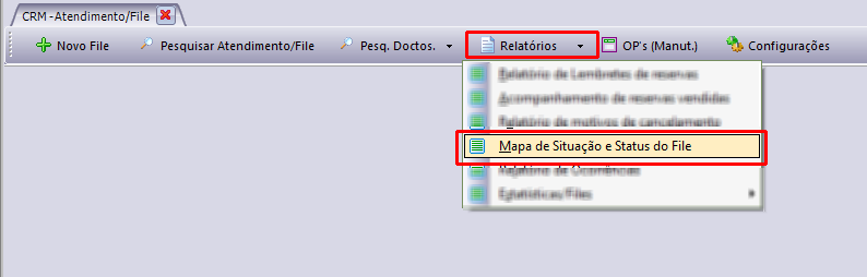 Mapa situação de Status do File