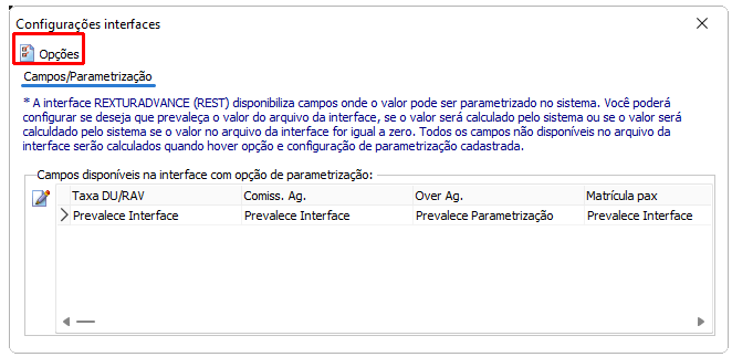 Auditoria de configuração de interfaces