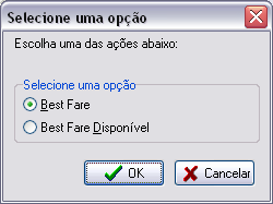 Seleção de Best Fare