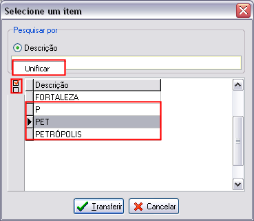 Unificando cadastro de cidades