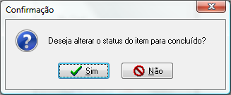 Inclusão do número do Darf e alteração do Status