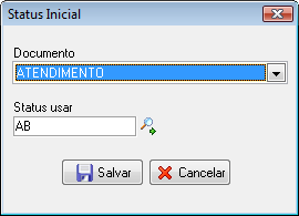 Configuração do status inicial dos documentos