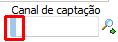 Imagem destacando a barra que indica que o campo canal de captação é um campo parametrizável da venda