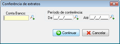 Cadastro de extrato bancário
