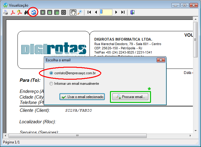 Acesso ao módulo de cadastro de grafias de passageiro