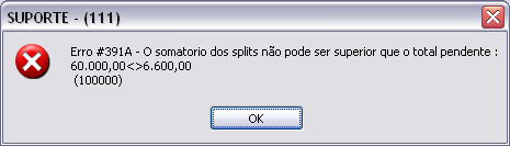 Erro divisão maquina própria