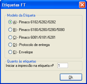 Etiquetas e Protocolo de Entrega