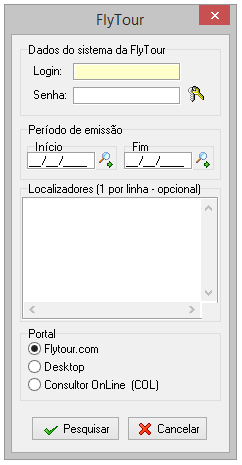 Módulo para importação de vendas da Flytour