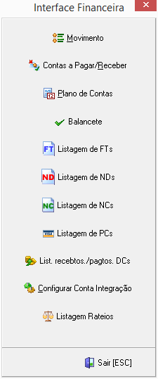 Interface Financeira