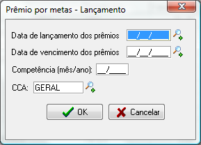 Lançar prêmio por metas alcançadas dos vendedores