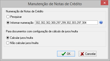 Tela para alteração da data de vencimento de vários itens do financeiro.