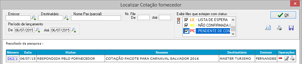 Pesquisa de documentos