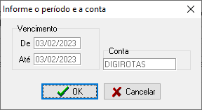 Tela de pesquisa para inclusão de nota de crédito ou PU com os campos sacado e vencimento pré preenchidos com as mesmas informações do primiro documento cadastrado.