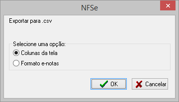 Exportar relatório de apoio para excel