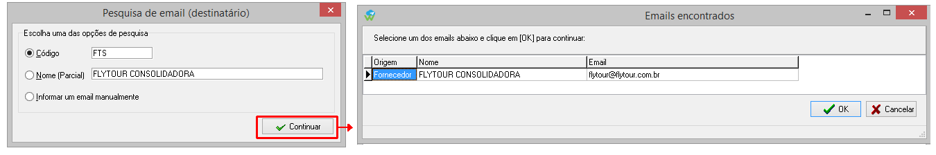 Acesso ao módulo de cadastro de grafias de passageiro