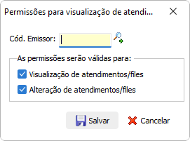 Configuração de acessos do usuário para o Crm