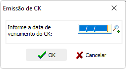 Informar o vencimento das cobranças da kandir