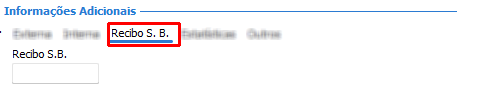 Informações adicionais guia recibo série B